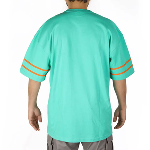 Camiseta Oversize de Algodón con Hombros Caídos, Cuello Redondo, Estilo Urbano Casual - Product Image 2