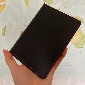 Genuine Leather Passport Holder Travel Wallet RFID Blocking Document Organizer Hanging Luggage Tag Multiple <b>Card</b> Custom for sale - Product Image 4