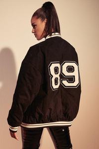 Vestes tendance de printemps pour femmes, lettres, veste de Baseball, manteau Long décontracté pour femmes - Product Image 3