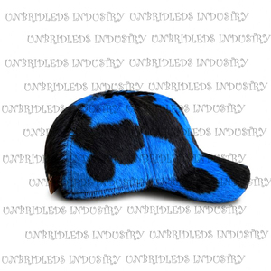 Gorra de Béisbol Deportiva de Cuero Vacuno Auténtico, Transpirable e Impermeable, Tendencia 2026 - Negro/Azul, Todas las Tallas Disponibles - Product Image 3