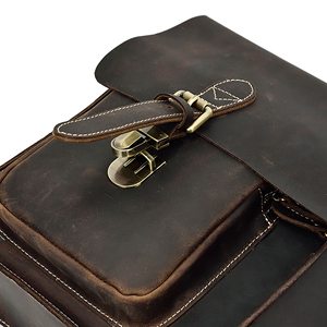 Portafolio Ejecutivo de Cuero Genuino para Hombre, Maletín Impermeable para Laptop y Documentos, para Viajes de Negocios y Uso en la Oficina - Product Image 6