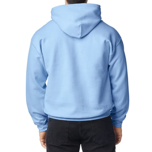Heavyweight Pullover Blank <b>Black</b> Hoodie 100% Cotton French Terry <b>Fleece</b> Dropped Shoulders Oversized Men's Hoodie - Product Image 2