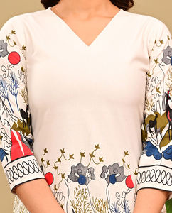 ชุดเซ็ตอินเดียแบบดั้งเดิมสำหรับผู้หญิง ยี่ห้อ Aarti Fashion ผ้าฝ้ายพิมพ์ลาย ซัลวาร์ คามีซ แห้งเร็ว ใส่ได้ทุกฤดู เหมาะสำหรับงานปาร์ตี้และใส่ลำลอง - Product Image 6