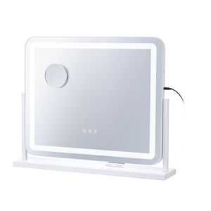 Specchio da Trucco LED con Porta USB e Touch Screen, Ingrandimento 5X con Tre Modalità di Illuminazione Colorata - Product Image 1