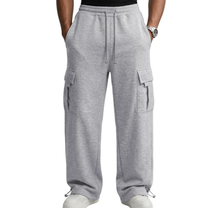 Mens Stylish Cargo <b>Jogger</b> Sweatpants <b>Slim</b> Fit Cotton Blend Track Pants With Side Utility Pockets Comfortable Casual Sportswear - Product Image 5