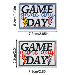 Patchs thermocollants en PVC brodés sur toile écologique pour casques de sport, battes, gants, ballons, vestes, sacs, chapeaux et projets DIY - Product Image 6