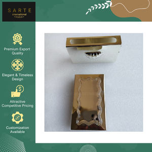 Indian Manufacturer Selling Premium Quality Handmade Gold Finish Brass Safety <b>Matchbox</b> Sleeves / Cover Customized Logo Modern - Product Image 2