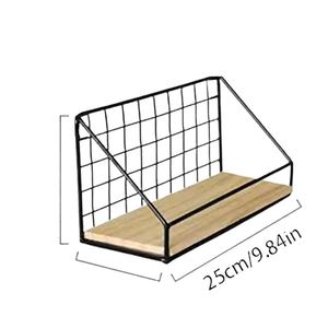 Support de rangement mural double niveau multifonctionnel en fer forgé moderne pour cuisine, organisateur pratique pour la maison et la cuisine (vente en gros) - Product Image 1
