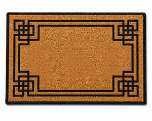 พรมเช็ดเท้าใยมะพร้าวธรรมชาติทันสมัย ขนาด 40x60 ซม. เป็นมิตรกับสิ่งแวดล้อม กันลื่น ป้องกันแบคทีเรีย ทนทาน ด้านหลังเคลือบ PVC สำหรับใช้ภายในบ้านและนอกบ้าน - Product Image 4