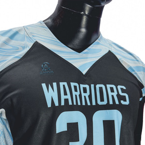 Maillot de football américain à impression par sublimation, couleurs personnalisées pour hommes, écologique, respirant, séchage rapide, extensible dans quatre directions, col en V - Product Image 2