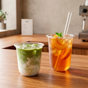 Gobelets en plastique jetables en gros, à paroi simple, 95 mm, en PET et PP, 16/20/24 oz, transparents, pour café glacé et boissons froides - Product Image 3