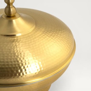 หม้อไฟทองคำลายตอกแบบราชวงศ์/ชามเสิร์ฟสแตนเลสด้านใน พร้อมราคาขายส่ง - Product Image 3