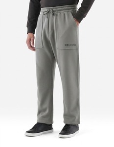 Pantalon de jogging unisexe en molleton français épais et personnalisé, taille élastique, imprimé, longueur genou, hiver - Product Image 6