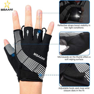 Guantes de Ciclismo - Guantes de Bicicleta Acolchados de Medio Dedo con Características Antideslizantes, Transpirables y de Absorción de Impactos para Ciclismo de Montaña y Carretera - Product Image 2