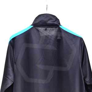 Men's Black Blue Color Block <b>Racer</b> <b>Jacket</b> Full Zip Breathable Sporty Track <b>Jacket</b> Regular Fit Stand Collar Polyester Material - Product Image 5