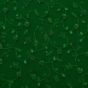 Fournisseur en gros de tissus en soie brodés de perles, Fabricant de tissus en soie brodés de perles en Inde, Tissu en soie brodé avec des perles F - Product Image 6