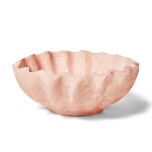 Bol à fruits unique en résine durable, vaisselle de cuisine, décoration de table, bol Vénus en résine fait main, design oriental, bol à bord festonné - Product Image 2