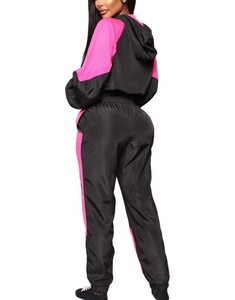 Ropa deportiva activa, chándal con capucha, Jersey personalizado, conjunto de dos piezas de alta calidad para mujer, ropa de verano para mujer, chándal cortavientos - Product Image 2