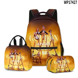 Nouveau produit : Sac à dos scolaire <span class=keywords><strong>K</strong></span>-POP mignon à trois pièces avec trousse et sac à déjeuner pour étudiantes - Product Image 2
