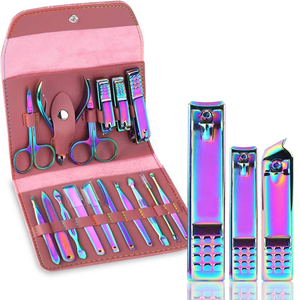 Wholesale Premium Stainless Steel Manicure Pedicure Kit Complete <b>Nail</b> Clipper Set Custom Logo Private Label OEM <b>Tools</b> - Product Image 1