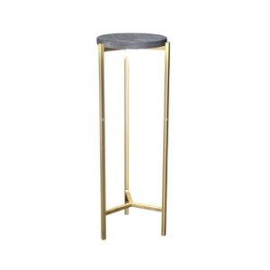 Hot Selling Luxury Marble & Metal Drink <b>Table</b> Modern Design with Stylish Metal Base and High-End Look Features Set - Product Image 1