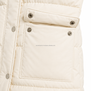 Manteau matelassé long coupe-vent à capuche pour femme, veste chaude personnalisée pour l'hiver, vente en gros OEM, fabricant, mode féminine - Product Image 4