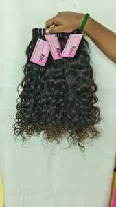 26" Inches Natural Wavy Indian Remy Hair Bundles-Single Head Donor Chennai Unprocessed Raw Human Hair Extensions with Deep Wave - Product Image 6