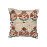 Housse de coussin carrée 100% coton, motif imprimé personnalisé moderne, broderie, antibactérien, usage domestique et hôtelier, vente en gros directe