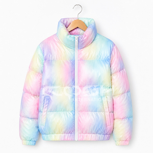 Chaqueta de Plumón Sublimada con Color Degradado y Logotipo Personalizado de Alta Calidad de Cosh International para Mujer, Abrigo de Invierno Acolchado Resistente al Viento - Product Image 4
