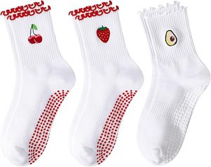 Embroidered <b>socks</b>, anti-slip <b>socks</b>, <b>grip</b> <b>socks</b> are yoga <b>socks</b> and Pilates <b>socks</b> for women Ankle <b>socks</b> - Product Image 1