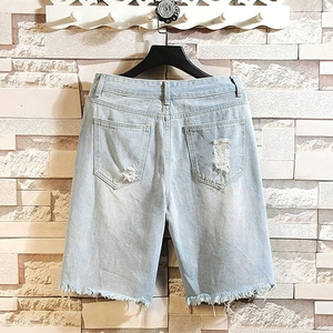 High Quality Women's Straight Casual Denim <b>Jeans</b> Shorts Breathable Eco-Friendly 100% Cotton Customizable Wholesale - Product Image 2