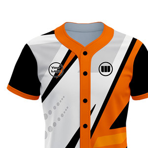 Camiseta de Béisbol OEM ODM, Diseño Sublimado Personalizado, 100% Poliéster, Antibacteriana, de Secado Rápido, Transpirable y Ligera - Product Image 4