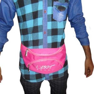 Multi-Functional Corduroy Waterproof Zipper Closure Barrel-shaped Waist Bag Men Women Sports Crossbody <b>Letter</b> Fashion Gift - Product Image 1