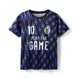 Conjunto de Camiseta y Pantalones Cortos de Fútbol para Niños y Niñas, Manga Corta, Uniforme Deportivo Transpirable, Personalizable por Sublimación - Product Image 1