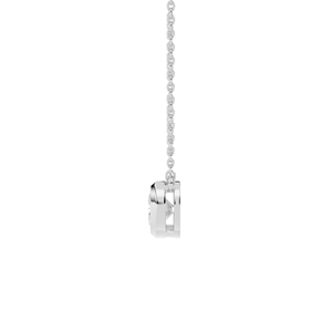 Elegante collar solitario con diamante de laboratorio de corte cojín y engaste de bisel en oro para novias modernas y joyería fina de uso diario. - Product Image 4