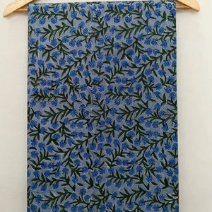 Tela de Algodón Floral Estampada a Mano con Técnica Tricot, Transpirable, Ecológica y Ligera para Niñas y Mujeres, Precio de Fábrica, Venta al Por Mayor - Product Image 1