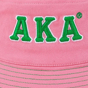 Chapeau Bob Rose en Coton avec Lettres Brodées Vertes – Idéal pour l'Été, la Plage, la Pêche et les Activités de Plein Air pour Femme - Product Image 6