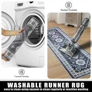 Kitchen Rugs <b>Runner</b> Sets 3 Non-Slip Farmhouse Kitchen Floor Mat <b>Carpet</b> Washable Doormat for Hallway and Entryway - Product Image 4