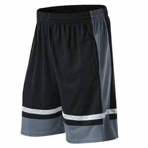 Shorts de sport pour hommes 100 % polyester, style streetwear, motif uni, service OEM personnalisé, vente en gros - Product Image 1