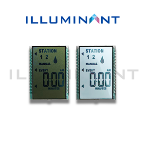 Compteur de puissance à conception personnalisée, LCD segmenté TN positif, affichage à 6 heures, 48 x 35 mm, transflectif 1/4 Duty, -40~85°C - Product Image 2