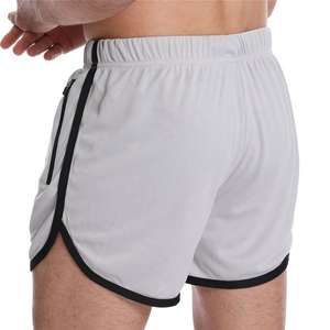 Shorts de sport athlétiques 2-en-1 pour hommes, sur mesure, à séchage rapide, motif uni, avec poches - Product Image 3