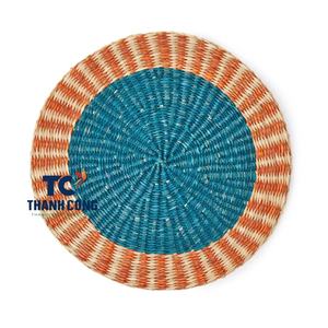 MEJOR VENTA Plato de cargador tejido a mano de Mantel redondo de algas marinas de estilo bohemio para cenas elegantes en hogares, hoteles y restaurantes. - Product Image 1