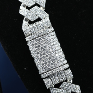 16mm Cuban Link Chain 925 Sterling Silver 18K Gold Plated Hip Hop Men Brilliant Cut Moissanite Wedding Anniversary Necklace - Product Image 3