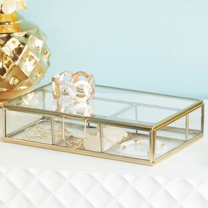 Designer Jewelry Boxes Glass Candle Lantern, Metal Lantern, Box Lantern , - Product Image 3
