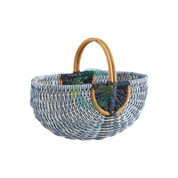 Cestas de Pasto Marino con Asas, Cestas de Regalo Económicas para Picnic, Color y Tamaño Personalizados al por Mayor, Decoración del Hogar, Hecho en Vietnam