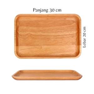 Bandeja de Servir de Madera Hecha a Mano con Asa, Diseño Moderno, Forma Rectangular, para Mesa de Comedor - Product Image 5