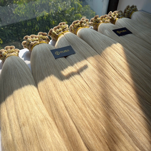 Extensions de cheveux humains vierges vietnamiens Rusa en vrac, double trame machine, super double drawn, 100g, pointes pleines, toutes couleurs, personnalisables - Product Image 1