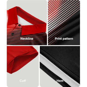 Logo personnalisé, design sur mesure, haute performance, doux, confortable, respirant, séchage rapide, tricoté, décontracté, impression par sublimation pour chemise - Product Image 6