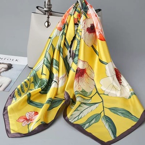 New Muslim Tassel Scarf Women Warm Candy Solid Color Turkish Satin <b>Silk</b> Square Casual Multi-Functional Shawl Pashmina Daily Wear - Product Image 1