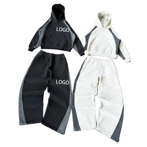 Conjunto de Sudadera con Capucha y Pantalones Deportivos Personalizados al por Mayor, 460 g/m², Estampados para Invierno, Corte Regular, 100% Algodón, Secado Rápido - Product Image 1